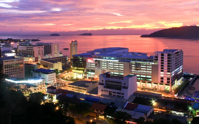 Kota Kinabalu City Centre View from Signal Hill